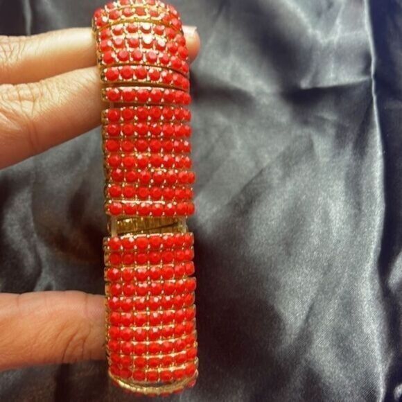 Amrita Singh Gold & Coral‎ West Broadway Stretch Bracelet - Picture 6 of 11